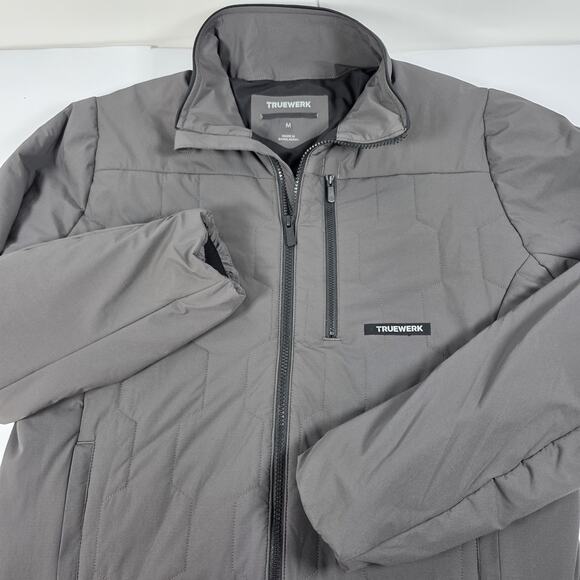 TrueWerk M3 Woobie Jacket Deep Gray Insulated Full Zip Lightweight Puffer Mens M - Picture 2 of 10